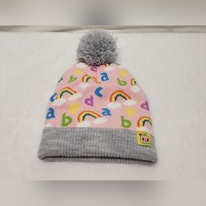 Kids Nwot Cocomelon Pink and Gray Beanie